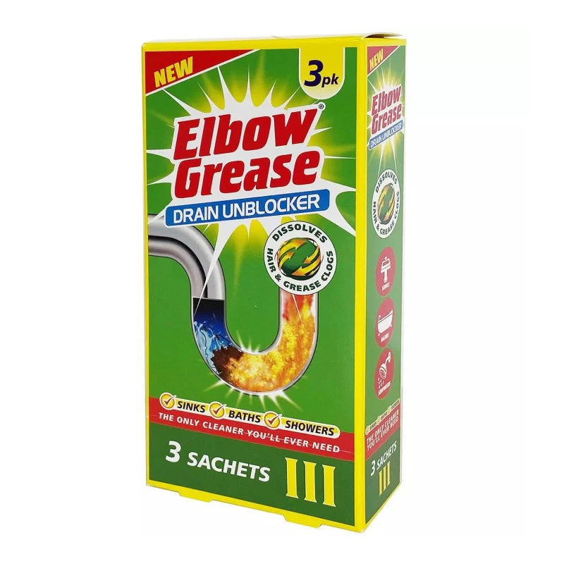 Elbow Grease Drain Unblocker 3 Pack