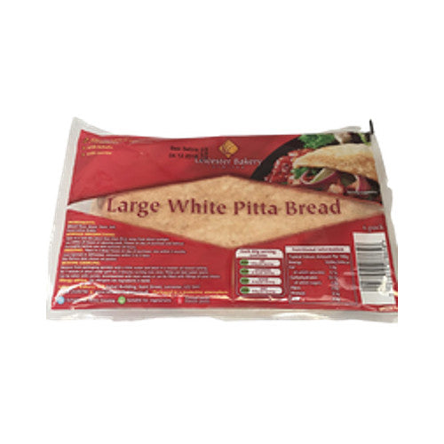 Leicester Bakery White Pitta Bread.