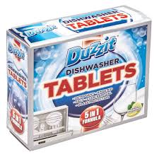 Duzzit Dishwasher Tablets 5 In 1 Action Lemon Fresh Removes Stains And Grease