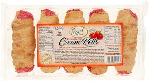 Regal Cream Rolls -5pcs Strawberry Cream Filled