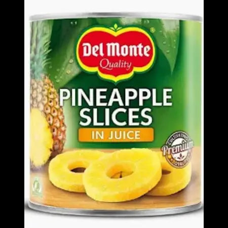 Del Monte Pineapple Slices in Juice.