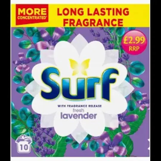 Surf Laundry Powder 10 Washes, 500g (Fresh Lavender)